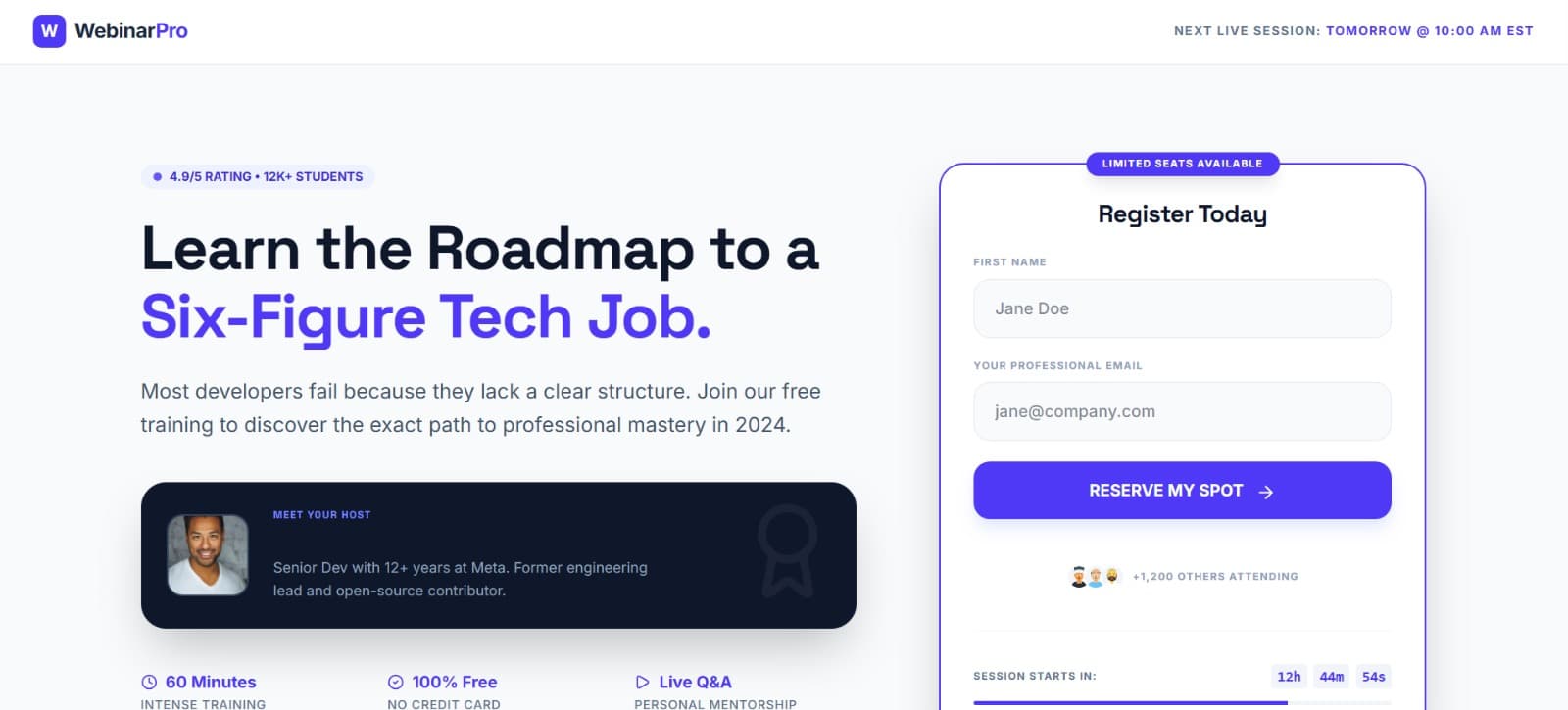 Online course pitch platform